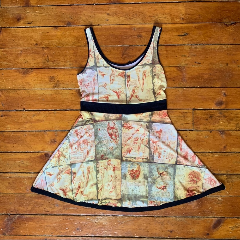 Kreepsville 666 Anatomy Notes Penny/Skater Dress